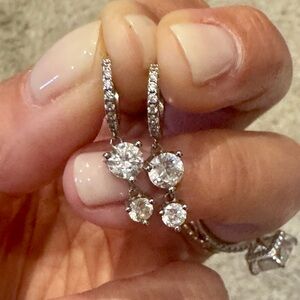 Elegant Silver Drop Earrings